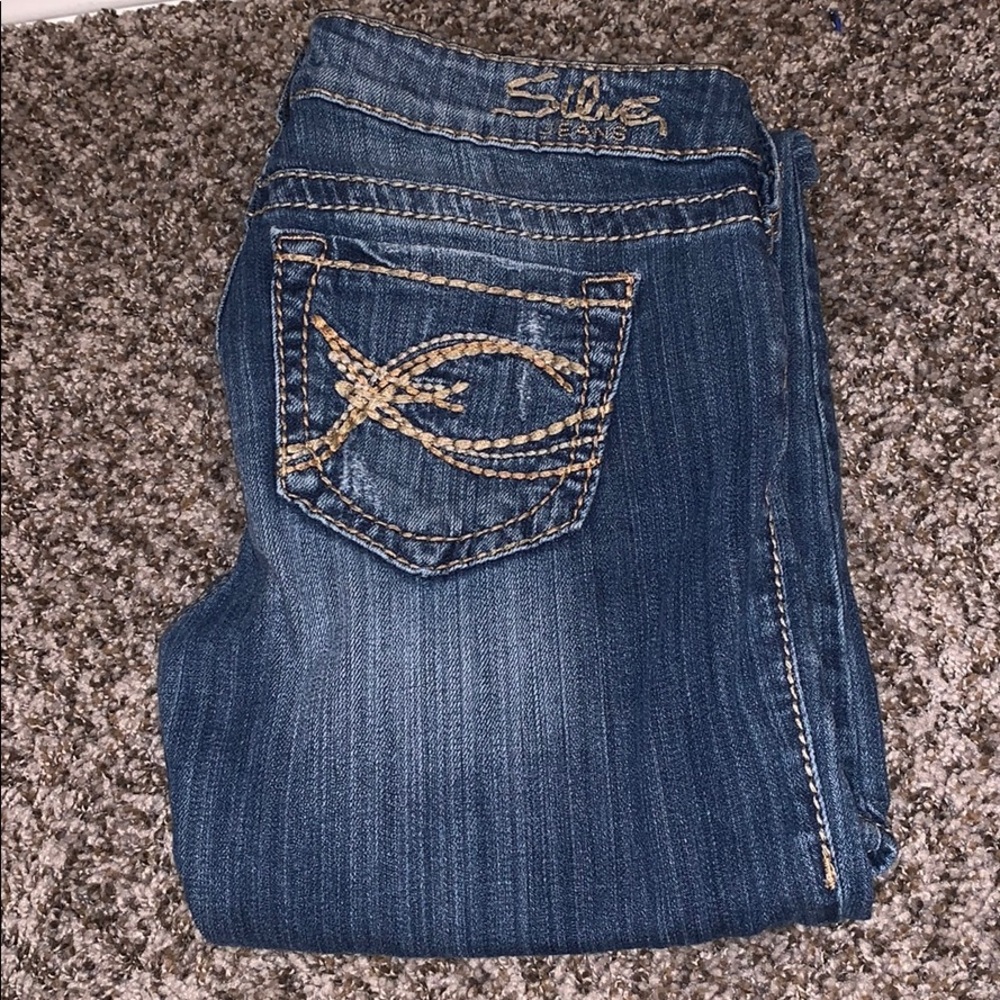 Silver brand low waisted jeans